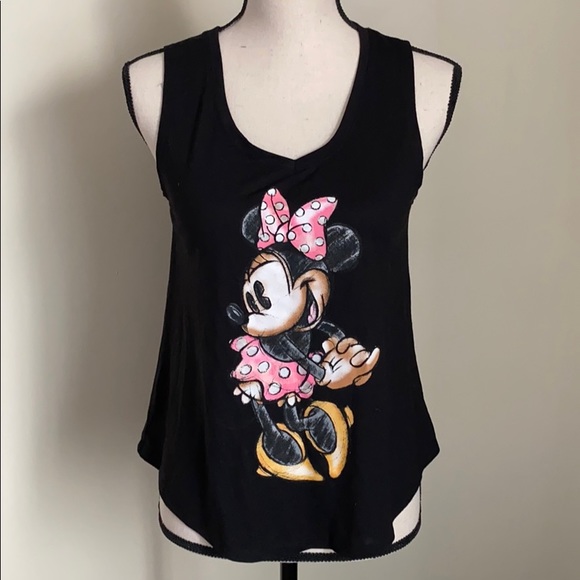 Disney Tops - Disney Black Mini Mouse Sleeveless Tank Top Size S